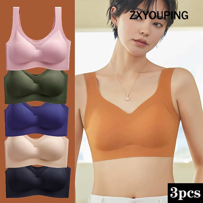 Wirefree Bra Comfort - Reggiseno sportivo Sexy 3 pezzi reggiseno
